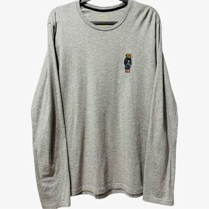 Polo Ralph Lauren Heritage Polo Bear American Flag Sweater Long Sleeve Shirt M